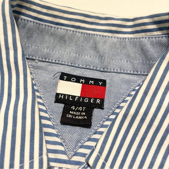 Tommy Hilfiger Kids Size 4T Button Up Long Sleeve Shirt - Picture 3 of 16